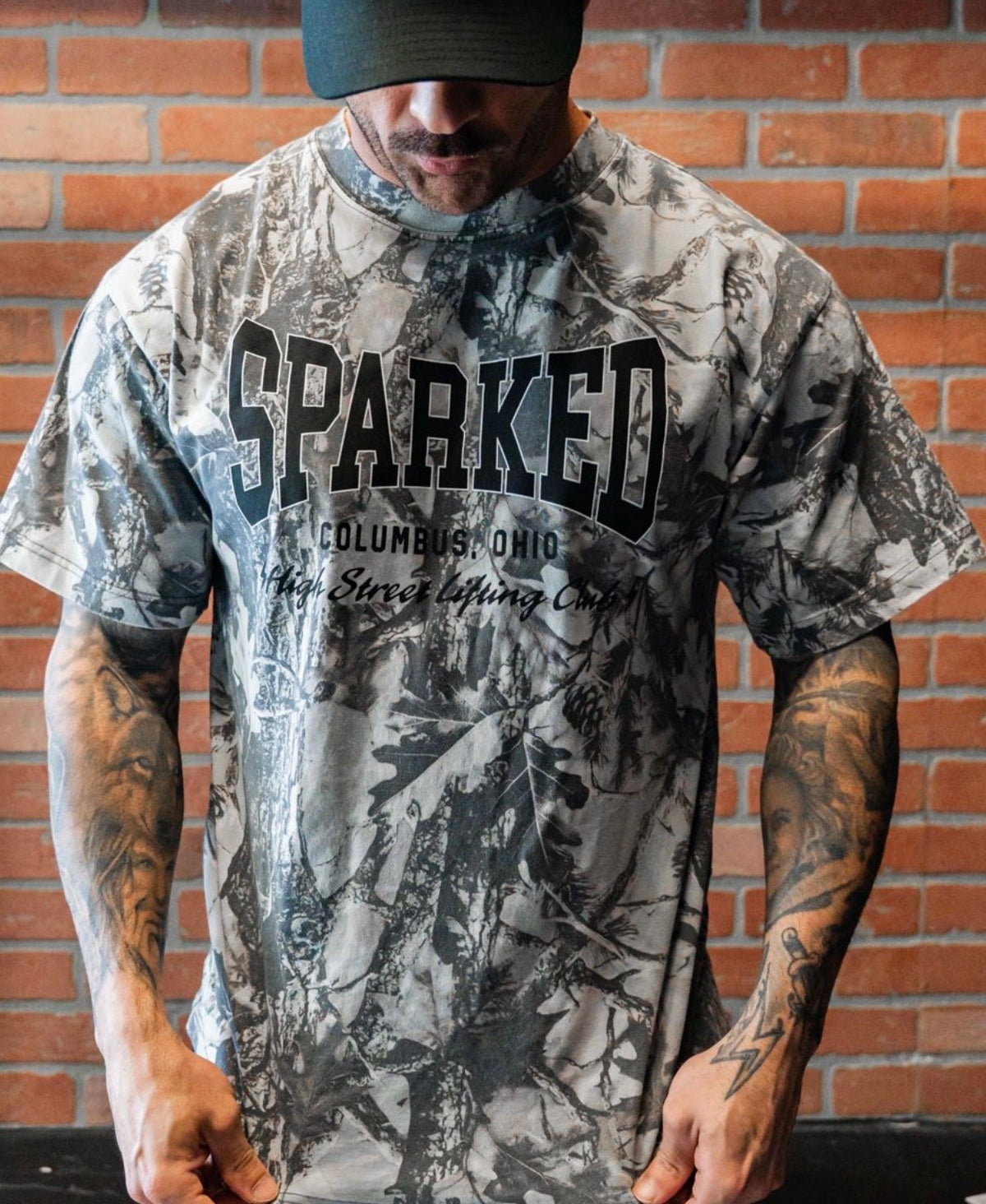 Grey Wood Camo T