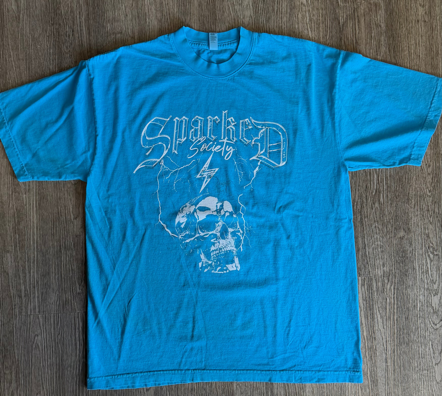 Neon Blue Skull