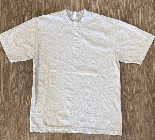 Heather Grey Embroidered Tee