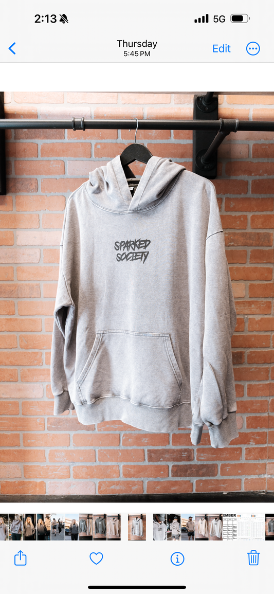 Heather grey hoodie