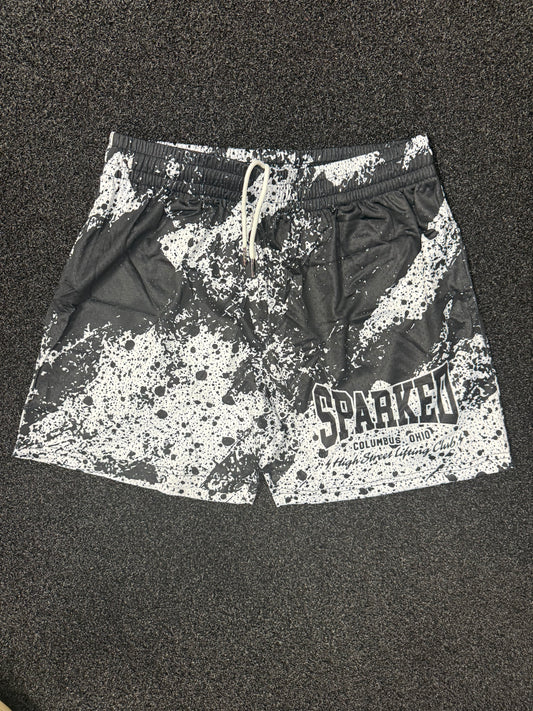 Paint Splatter Shorts